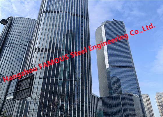China Laminated Insulation Glass Facade Curtain Wall High Rise Commercial Building supplier