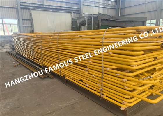 China Painted Q235b Steel Structural Handrail Fence Fabrications Surrounding System supplier