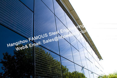 China Integrated Photovoltaic Fatades Solar Modules Glass Curtain Wall with Single Crystal Component supplier