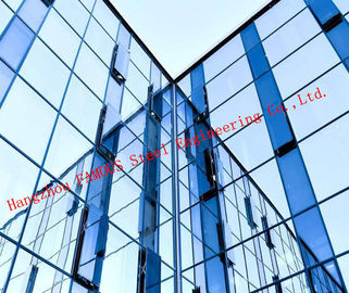China Modern Hidden Frame Tempered Double Layer Glass Aluminum Curtain Wall EPS Project supplier