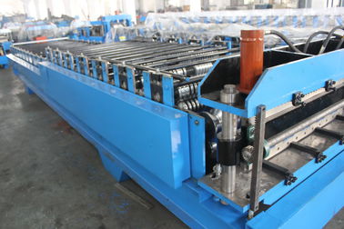 China Steel Tile Corrugated Roll Forming Machine By Chain / Gear supplier