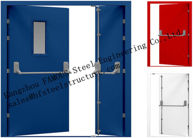 China Galvanized Industrial Hollow Steel Fire Doors For Residential Application supplier