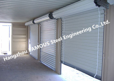 China Residential Overhead Roll Up Industrial Steel Garage Doors With Fire Resistant supplier