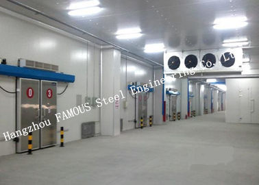 China Commercial PU Sandwich Cold Room Panel Walk In Freezer For Meat And Fish Storage supplier