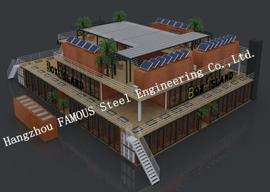 China Customized Modular Prefab Container House For Shopping Center Or Coffee Bar supplier