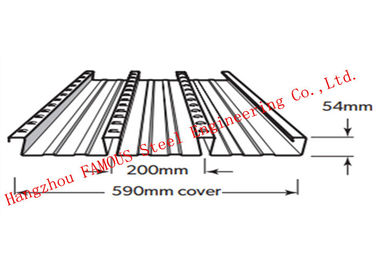 China Bondek Alternative Structural Steel Deck For Concrete Construction Formworks supplier