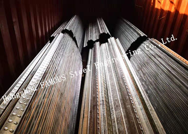 China 2.0mm Galvanized Steel Composite Floor Deck For Floor Construction supplier