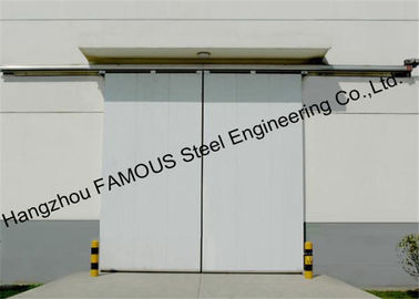 China Customized Aluminum Alloy Glass Industrial Sliding Garage Doors Powder Coated supplier