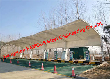 China Customized Light Weight Membrane Structural Car Parking Carport supplier