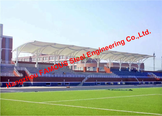 China High Tensile Fabric PVDF Membrane Structural Sports Stadiums Construction supplier