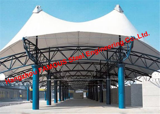China Structural Steel Truss Membrane Carports Car Canopy Garage Shelter New Zealand America Standard supplier