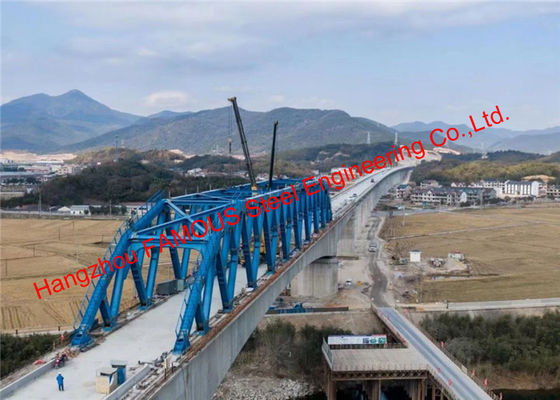 China Curved String Steel Truss Stiffened Continuous Beam Structure High Speed Railway Bridge supplier