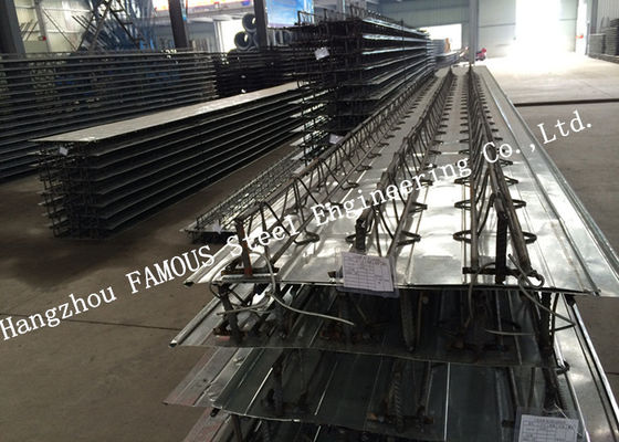 China Custom Reinforced Truss Composite Floor Decking For Concrete Slab Fabrication supplier
