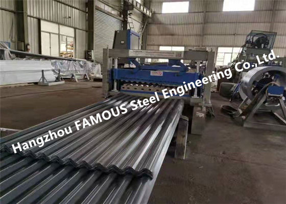 China 180 Tons Galvanized Color Steel Sheet And Q345b Steel Structure Members supplier