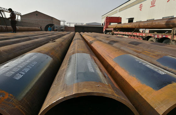 China ASTM A252 Standard Steel Pipes Piling Pipes For Bridge / Port Constructions supplier