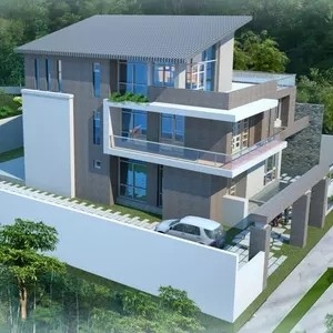 China Complete Decorative Modern Fast Install Two Storey Luxury Prefab House Villa Designs supplier