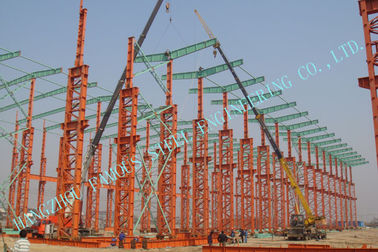 China Industrial ASTM Steel Framed Buildings , Prefab 75 X 120 Multipan Metal Buildings supplier