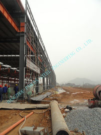 China 87 X 92  Prefabricated ASTM Industrial Steel Buildings With Grade A36 Shapes / Bars supplier