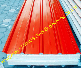 China Heat Insulation EPS Polyurethane Foam Sandwich Panels For House supplier