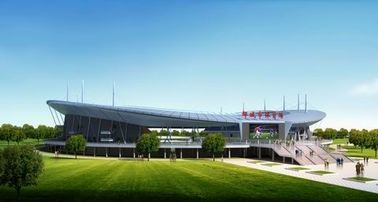 China Welding, Braking, And Painting Steel Pipe Metal Truss Buildings And Sports Stadiums supplier