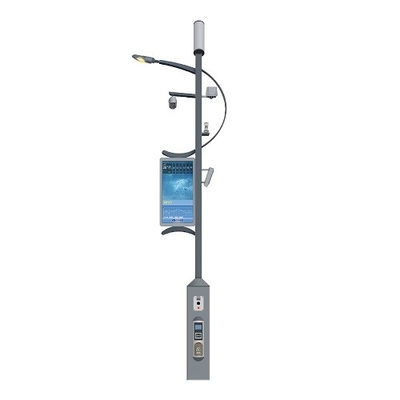 China P4 P5 P6 P8 Waterproof Advertising Smart Pole Street Light Pole Led Displays With Wireless Control supplier