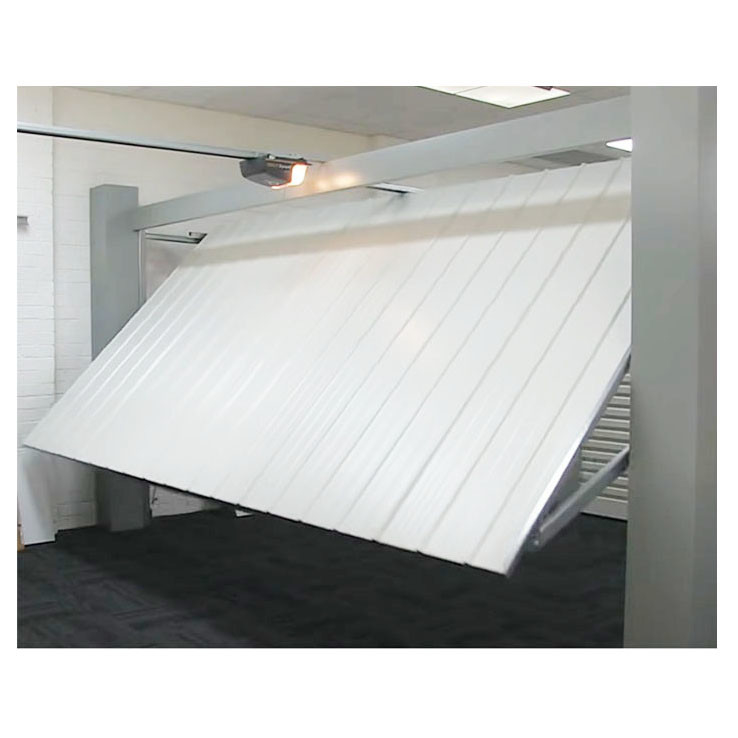 Tilt up garage door with multiple remote controls