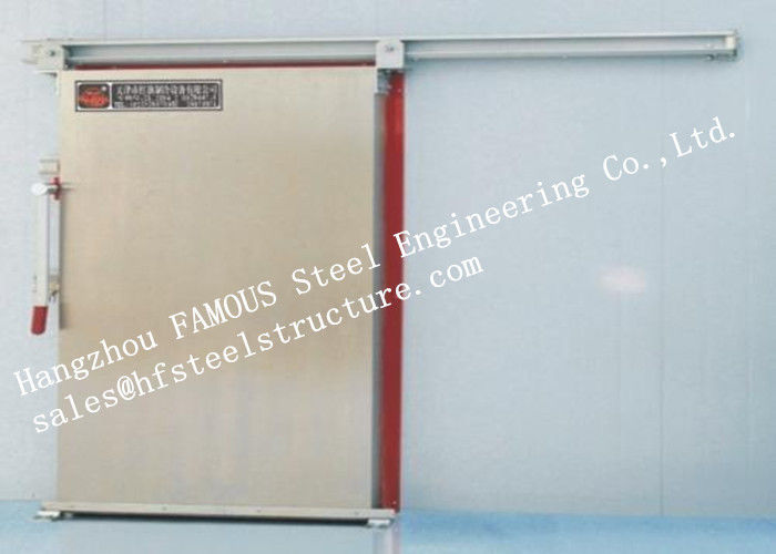 Automatic Insulated Industrial Heavy Metal Sliding Door For Cold