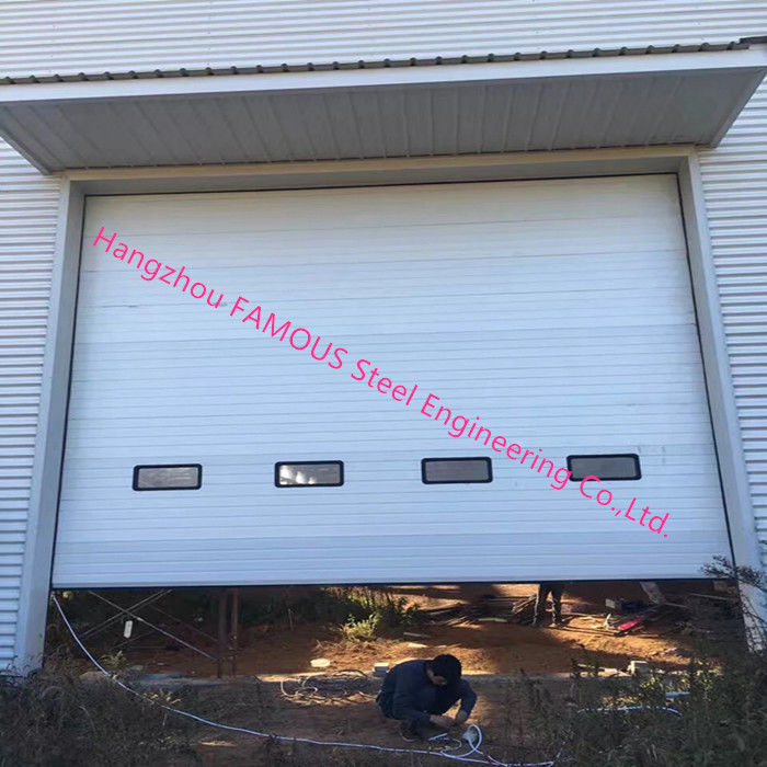 Full Vertical Lift Door Motorized Industrial Garage Doors