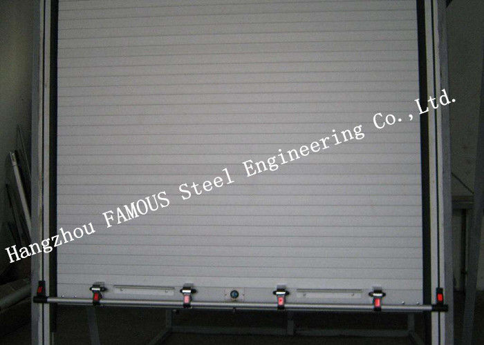 Light Aluminum Doors Overhead Metal Roll Up Doors Low Noise Heat