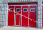 Aluminum Seal Accordion Doors Multi Panels Hinged Industrial Garage Doors Folding For Warehouse supplier
