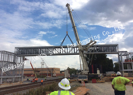 Prefabricated Steel Pedestrian Bailey Bridge Heavy Loading Capacity
