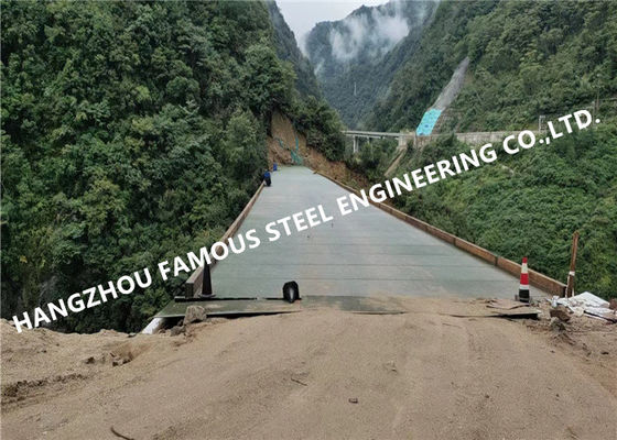 200 Type Double Lane Steel Bailey Bridge 50 Tons Load Capacity ...
