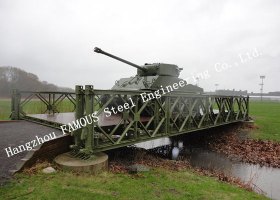 Pre - Engineered Modular Military Pontoon Bailey Bridge Heavy Load Capacity