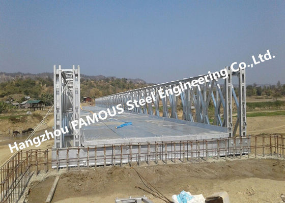 High Performance Temporary Galvanized Surface Steel Bailey Bridge With ...