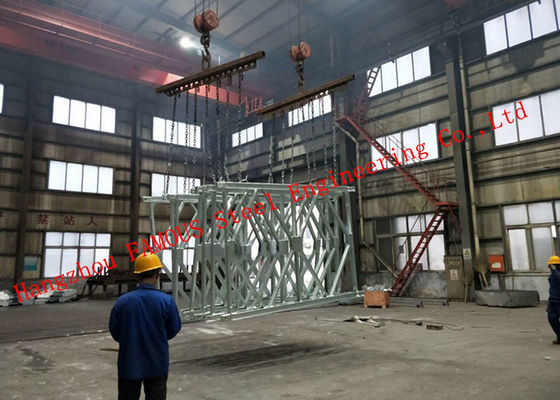 Heavy Loading Capacity Modular Steel Bailey Bridge Great Stability Long ...