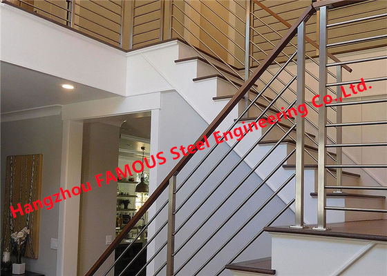 Round Or Rectangle Top Pipe Smooth 800MM Stainless Steel Stair Handrail ...