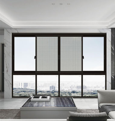 Thermal Break Aluminum Hurricane Impact Sliding Windows With Double Glass
