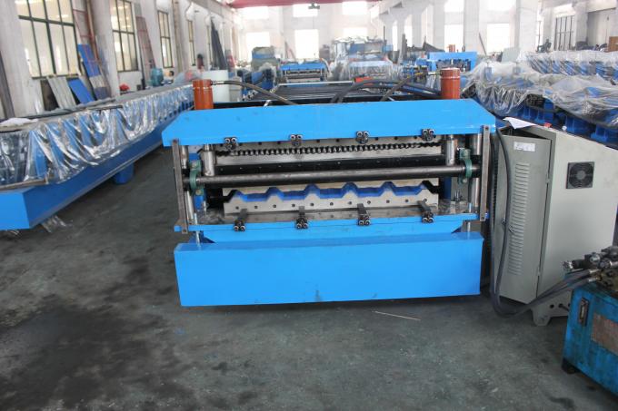 Double Layer Corrugated Roll Forming Machine 5.5KW By Chain 5