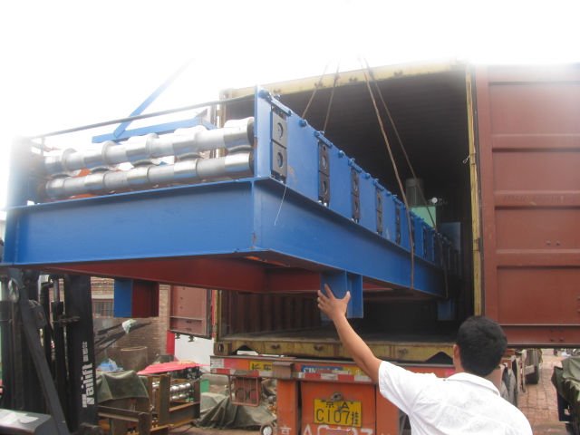 Floor Deck Roofing Sheet Forming Machine PLC Panasonic For Steel Structure 4