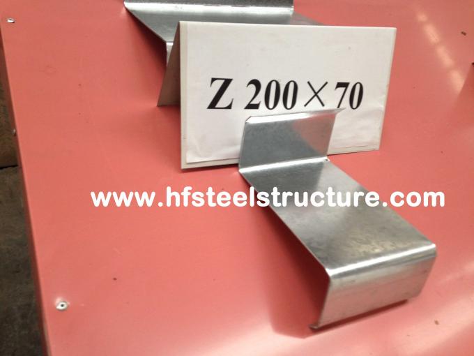 Customized Galvanizing Steel Purlins With Zed / Cee Purlin And Girt Fabrication 5
