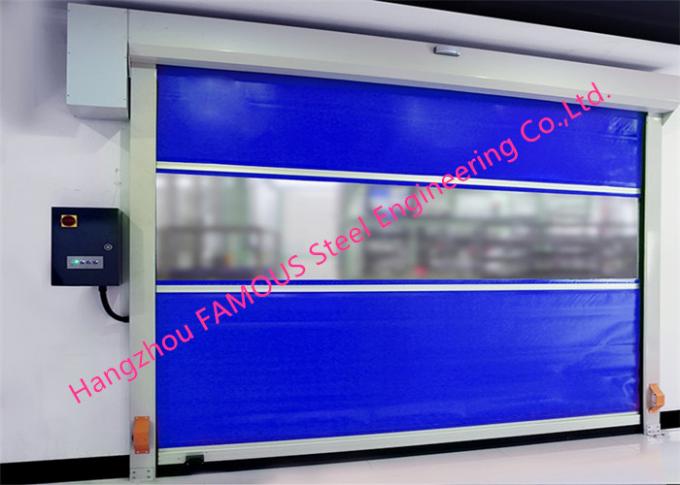 Intelligent Automatic PVC Fabric Fast Speed Door Flexible Industrial Rolling Door 0