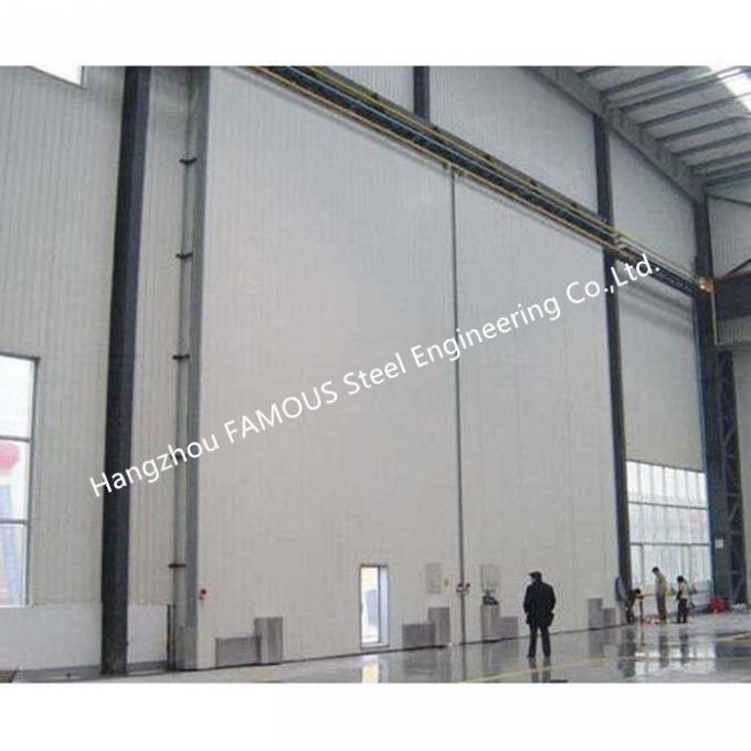 Large Openings Vertical Sliding Industrial Garage Doors Motorised