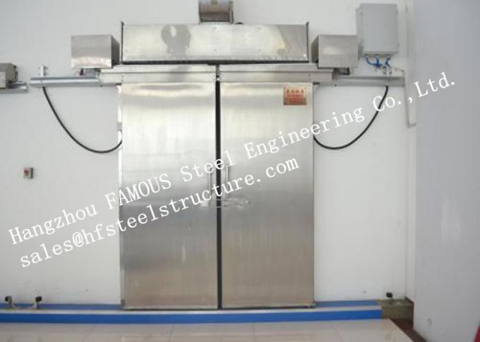 Automatic Insulated Industrial Heavy Metal Sliding Door For Cold Room Storage 0