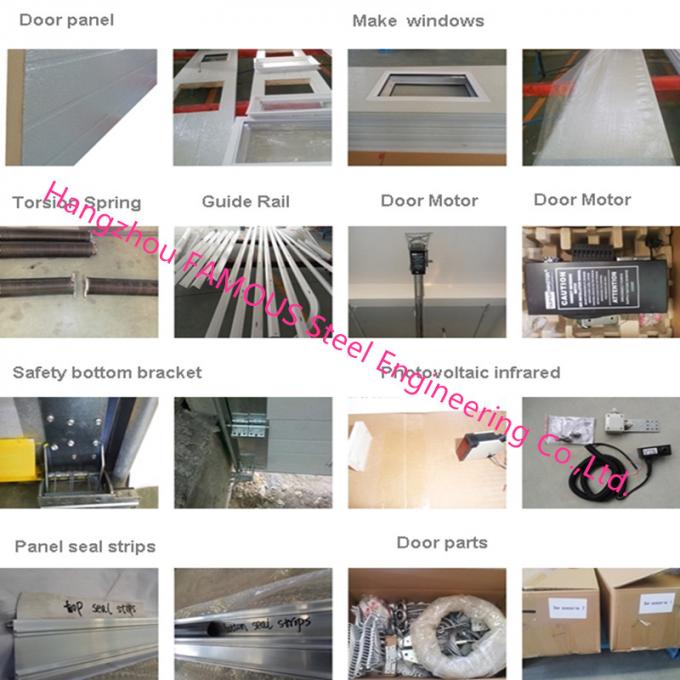 Full Vertical Lift Door Motorized Industrial Garage Doors With
