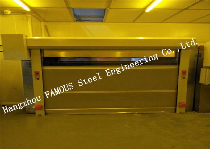 Electrical High Speed Steel Roller Shutter Door PVC Surface For Logistics Center 0