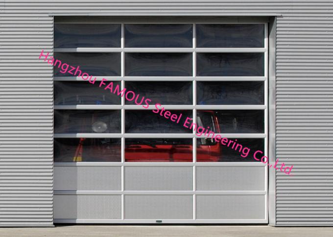 Motorized Aluminum Insulated Tempered Glass Full View Overhead
