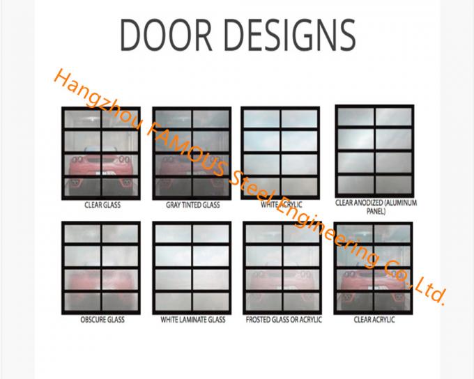 Aluminum Frame Rolling Door Customized Transparent Door With Tempered Glass Panel 0