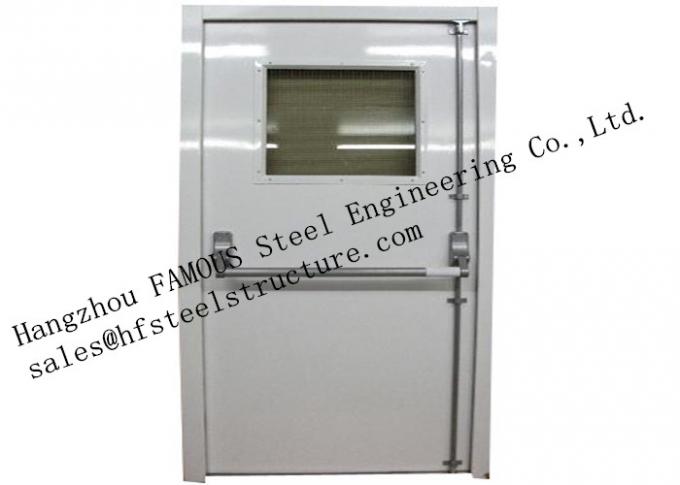 Galvanized Industrial Hollow Steel Fire Doors For Residential Application 0