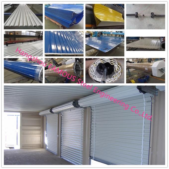 Commercial Shop Front Polycarbonate Transparent Slat Shutter Door Aluminum Roll Up Security Doors 1