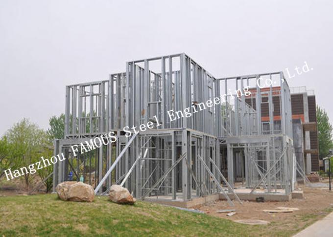 Galvanized Surface Lightweight Steel Pre-Engineered Building Villa For Residence 0